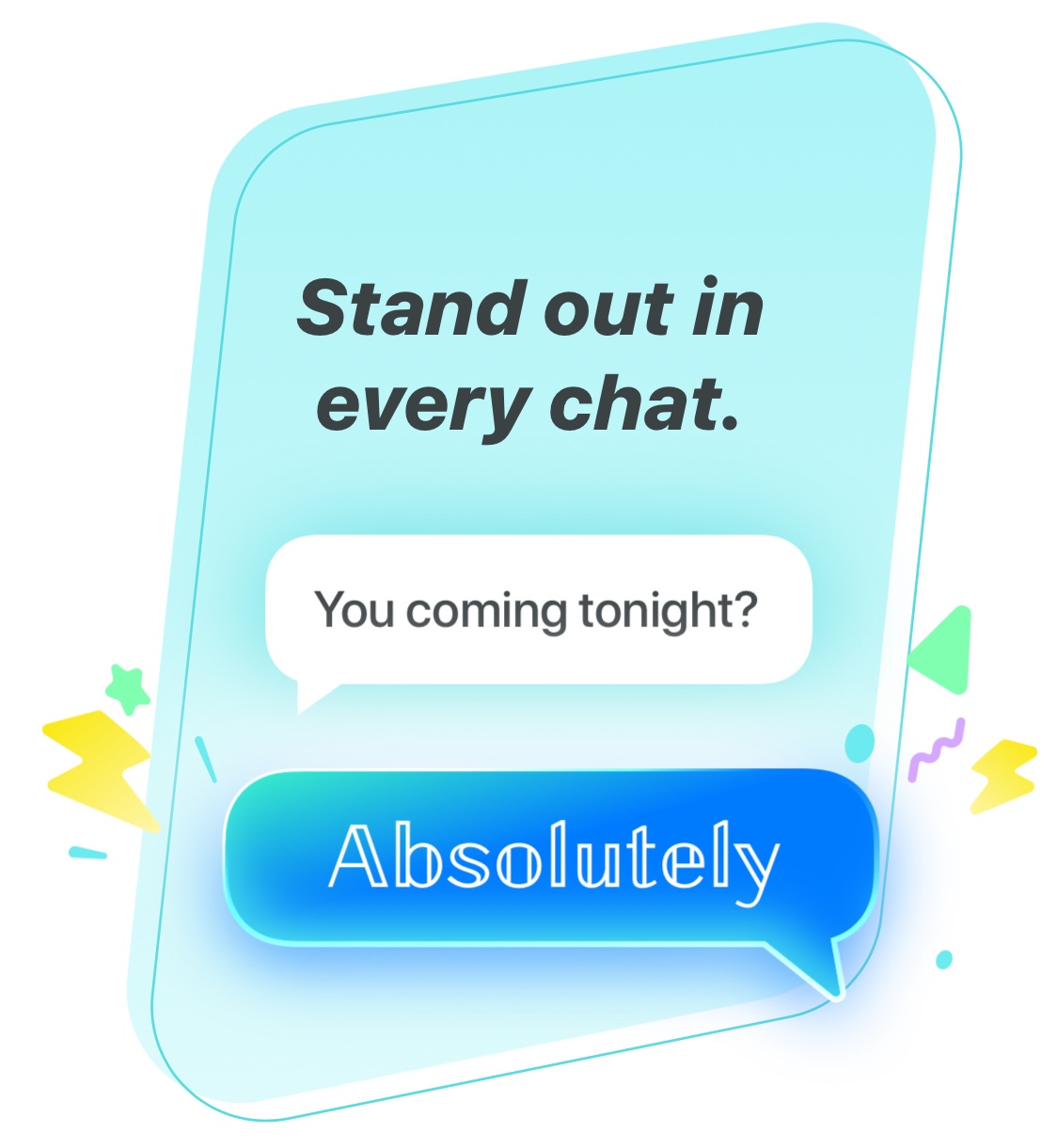 Stand out in every chat — Font Pop styled message preview